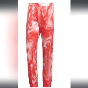 Adidas Originals Essential Fleece Pant Tie Dye Men or Women Coral Color.